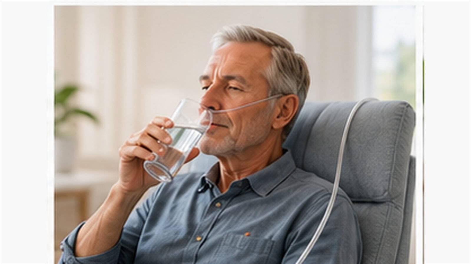 Guest breathing molecular hydrogen through a nasal cannula